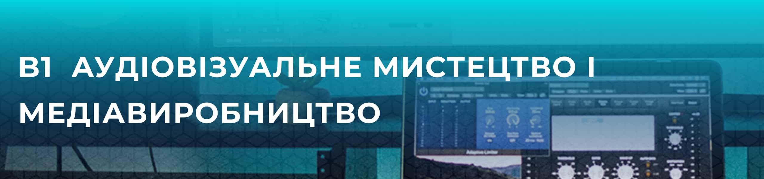B1  Аудіовізуальне мистецтво і Медіавиробництво 